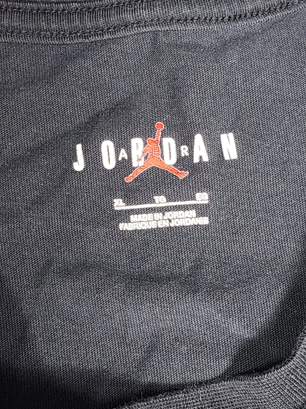 Jordan Black Short Sleeve Tee with Small Center Logo